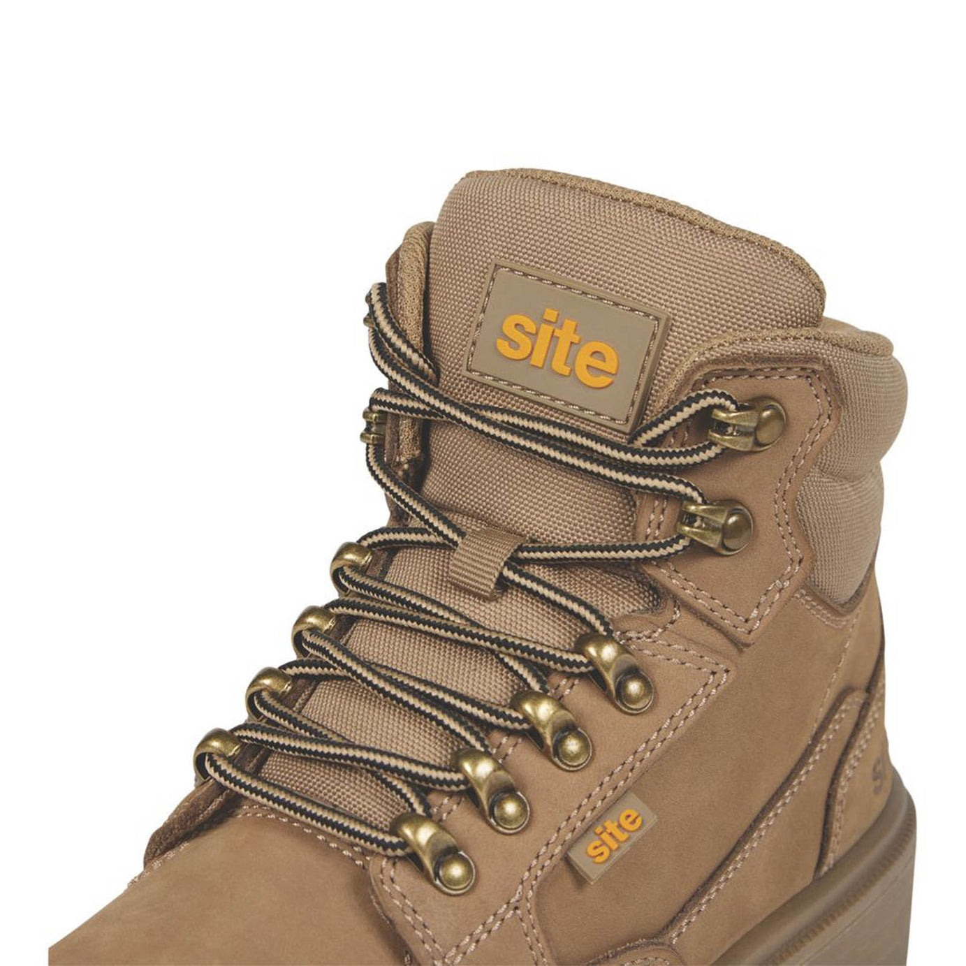 Site Safety Boots Womens Wide Fit Brown Leather Work Shoes Steel Toe Size 4 - Image 5