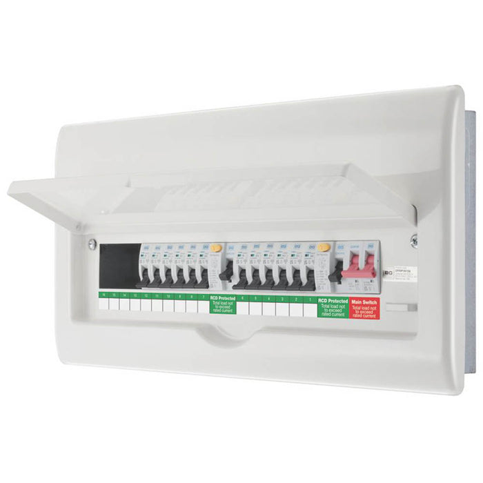 BG Consumer Unit Electrical Enclosure Box Dual RCD Populated 12 Way 22 Module - Image 3