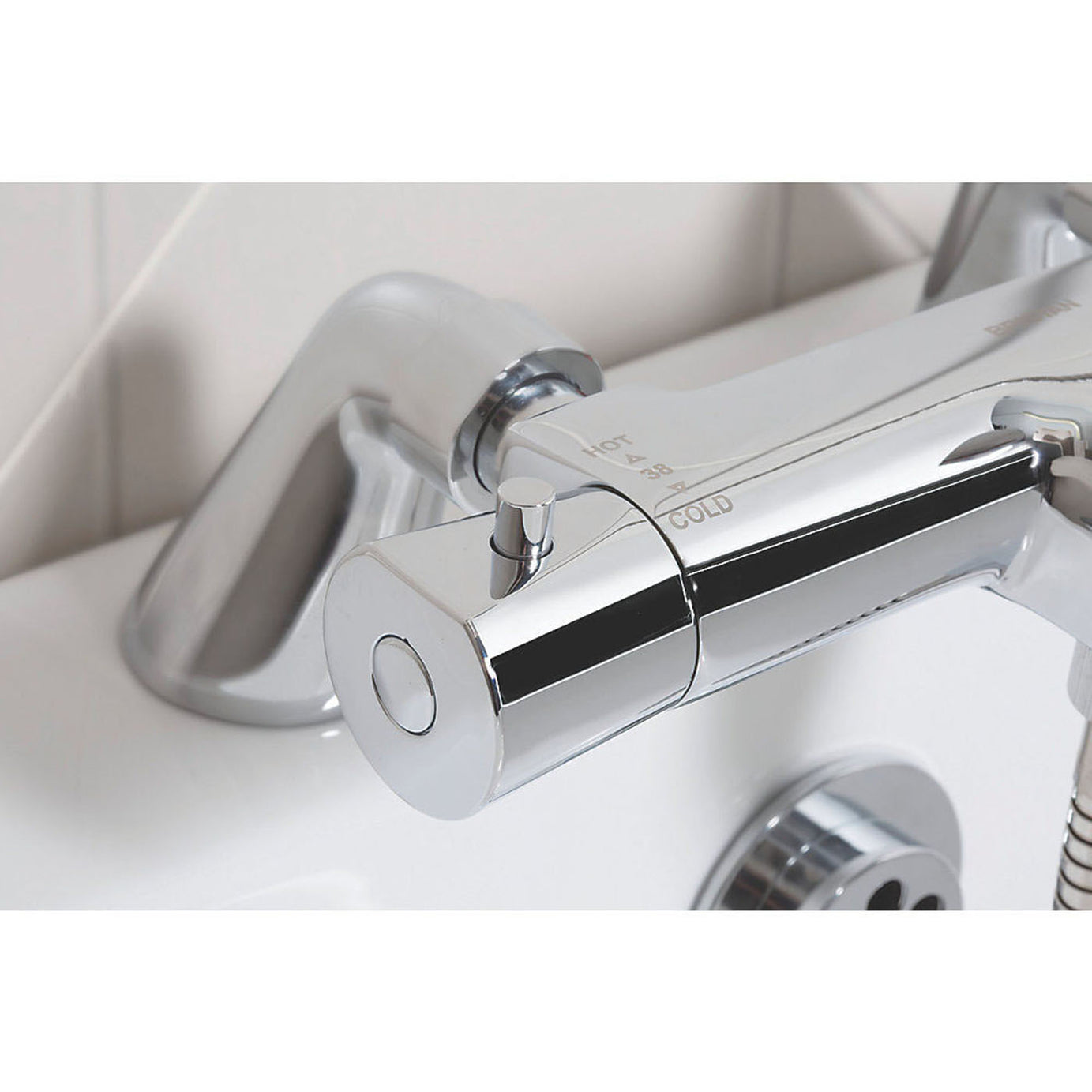 Bristan Thermostatic Bath Filler Shower Mixer Tap Chrome Dual Lever Bathroom - Image 2