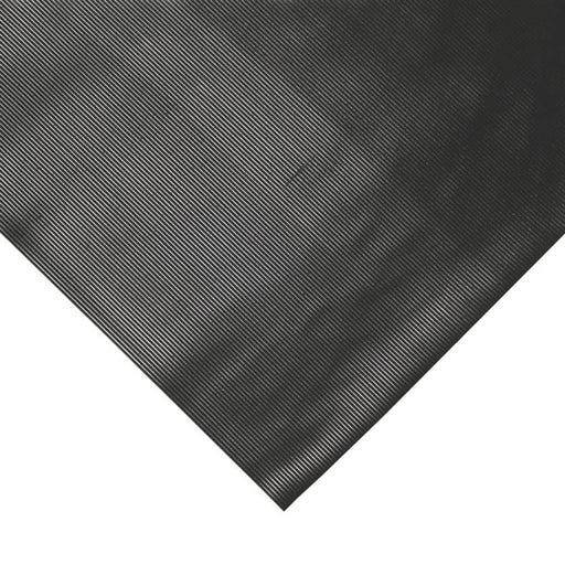 Non-Slip Floor Mat UV-Resistant Black Industrial Rubber Safety Surface 5 x 0.9M - Image 1