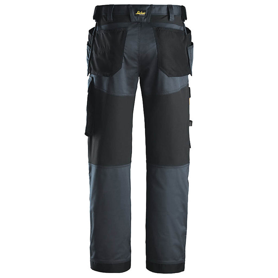Snickers Work Trousers Mens Relaxed Fit Grey Stretch Multi Pockets 33W 32L - Image 3