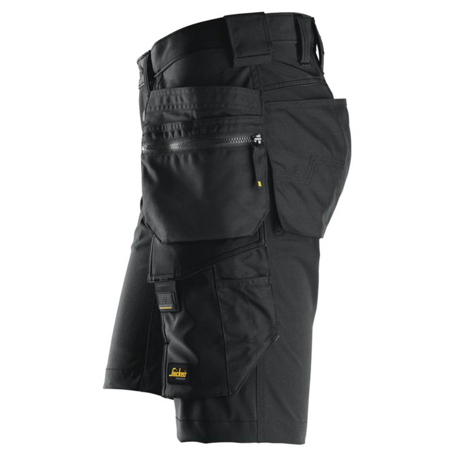 Snickers Work Shorts Mens Black Stretch Breathable Multi Pockets Cargo 38"W - Image 5