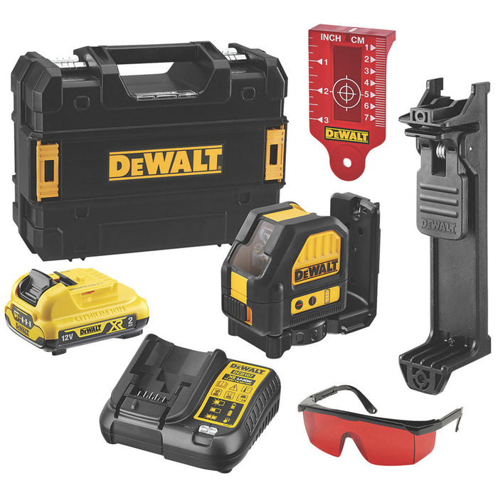 DeWalt Red Cross Line Laser Level Self Levelling DCE088D1R-GB 12V 2.0Ah Li-lon - Image 4