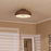 Ceiling Light Mocha Retro Rounded Dome Shade For Lower Ceilings Modern - Image 3