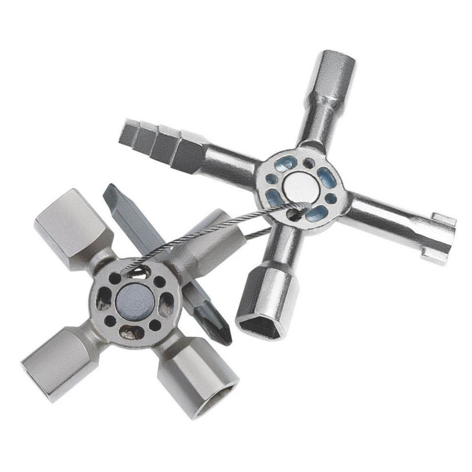 Knipex Service Cabinet Key 15-Way Multifunctional Common Locking Systems - Image 1