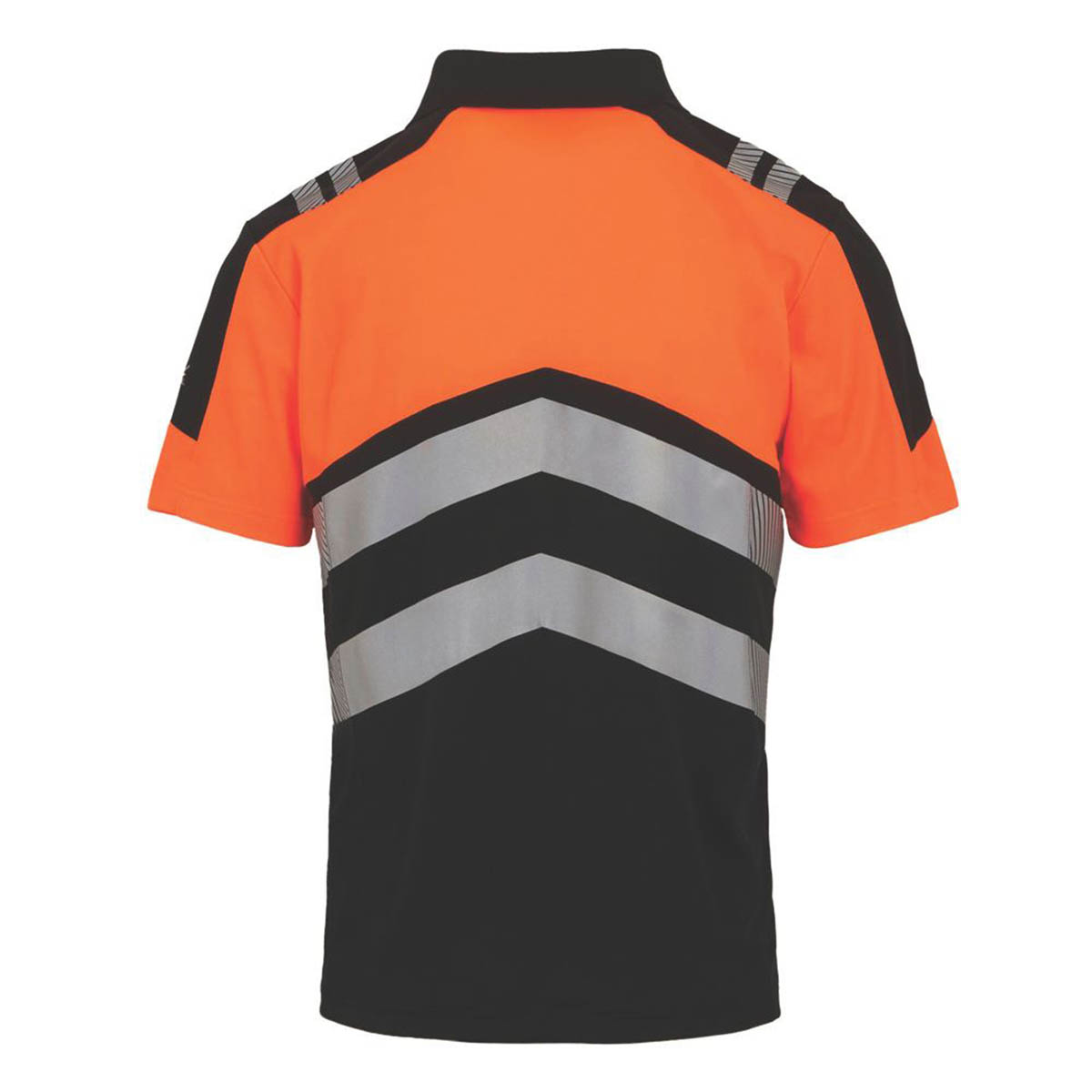 Regatta Hi-Vis Polo Shirt Mens Regular Black Orange Reflective Large 42" Chest - Image 2