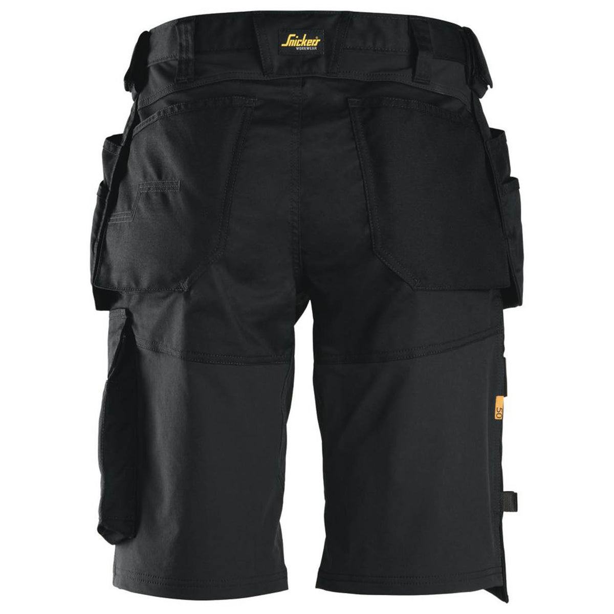 Snickers Work Shorts Mens Loose Fit Black Stretch Multi Pockets Cargo 30W - Image 5