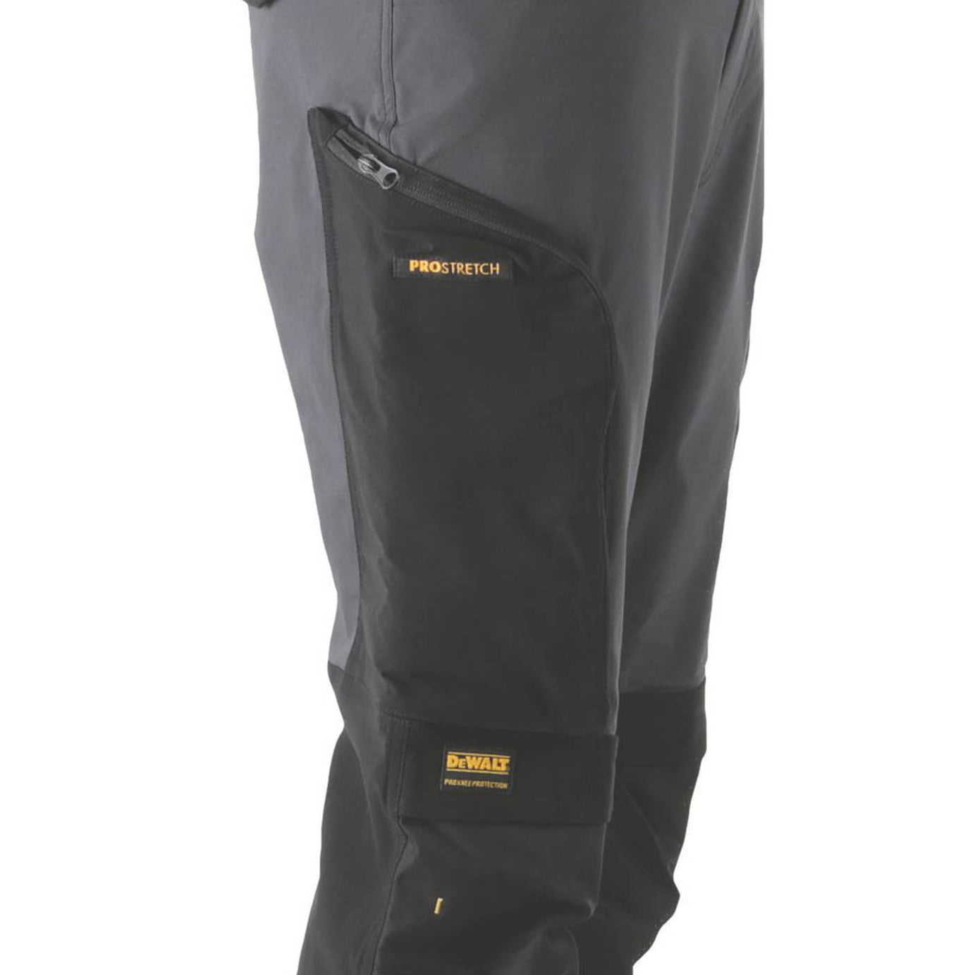 DeWalt Work Trouser Mens Twisted Leg Grey Black Breathable Multi Pockets 34W 31L - Image 4