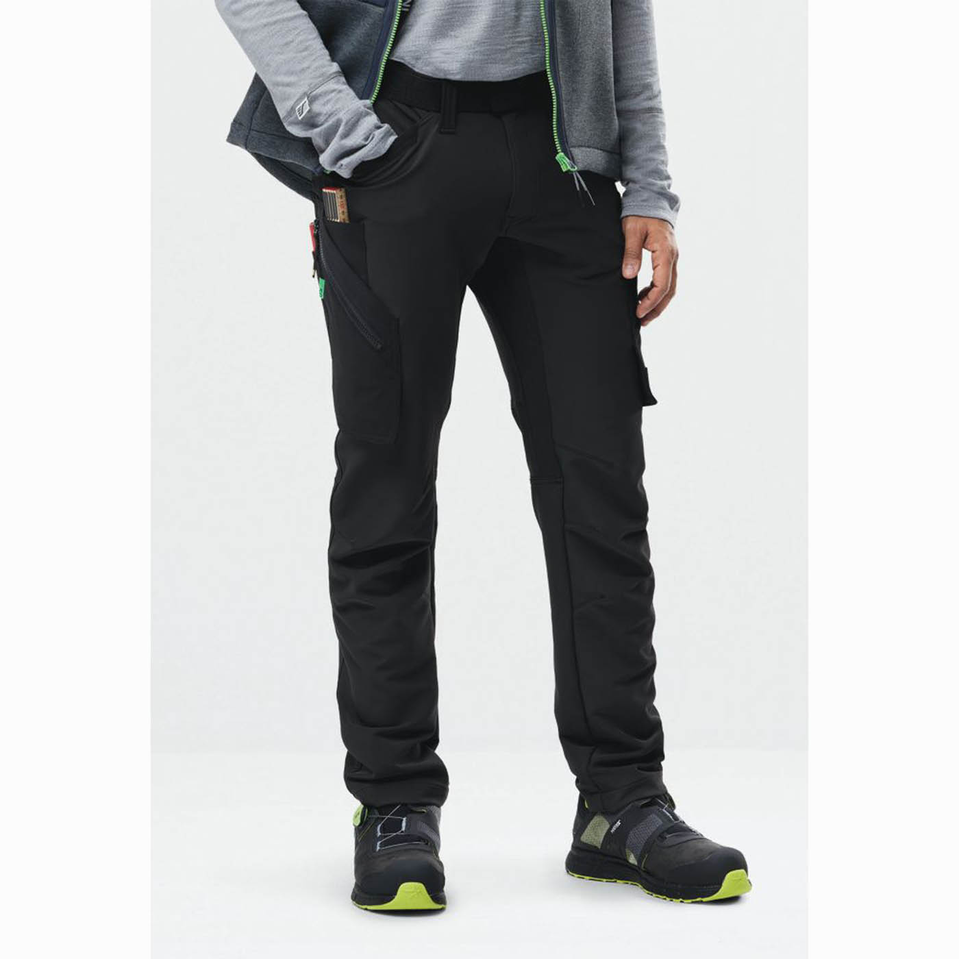Snickers Work Trousers Mens 6873 Slim Fit Black Stretch Multi Pockets 30W 30L - Image 3