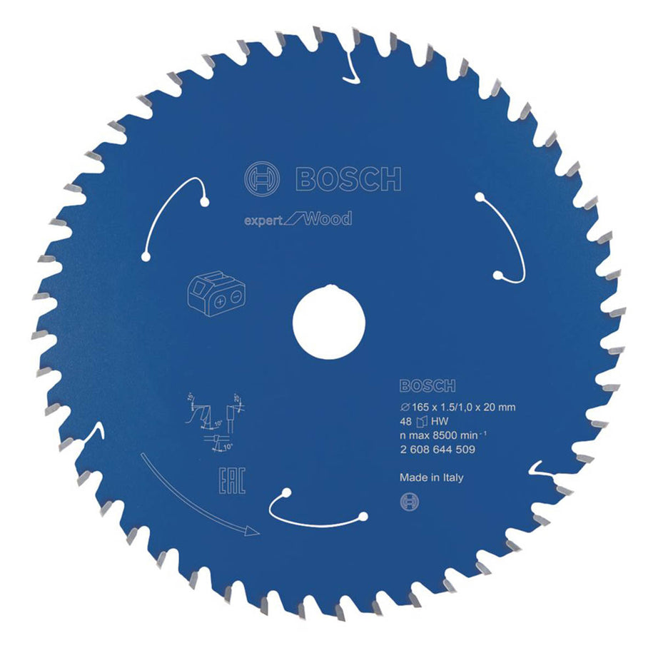 Bosch Expert Circular Saw Blade Carbide Cutting Disc Wood 165 x 20mm 48T - Image 1