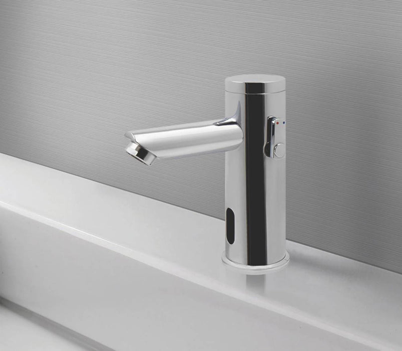 Basin Sensor Tap Chrome Touch Free Automatic Hygienic Bathroom Faucet Modern - Image 3