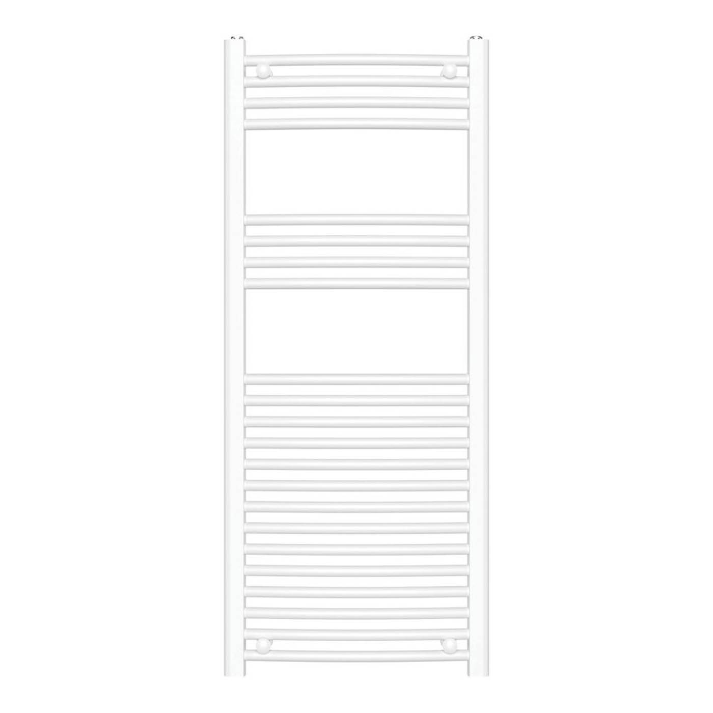 Flomasta Towel Rail Radiator White Curved Bathroom Warmer Ladder 120x50cm - Image 2