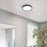 LED Ceiling Light Black Round Warm White Minimalist Modern Surface IP44 2400lm - Image 4