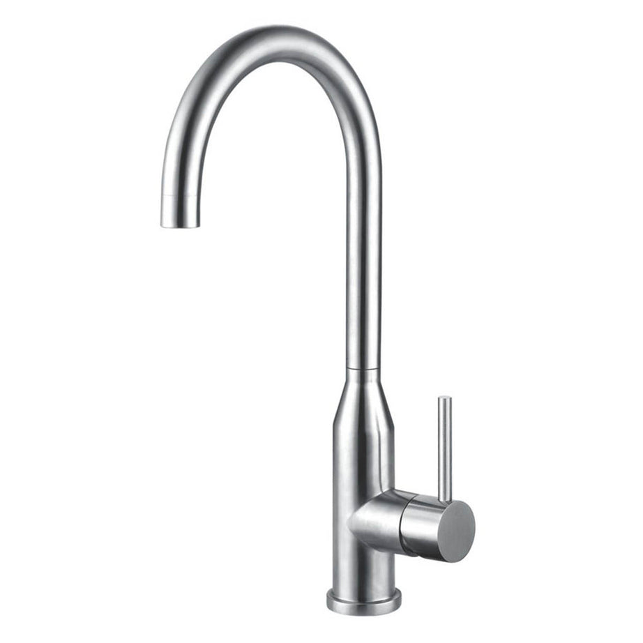 Franke Kitchen Tap Mono Mixer Silver Single Lever Swivel Spout Modern Faucet - Image 1