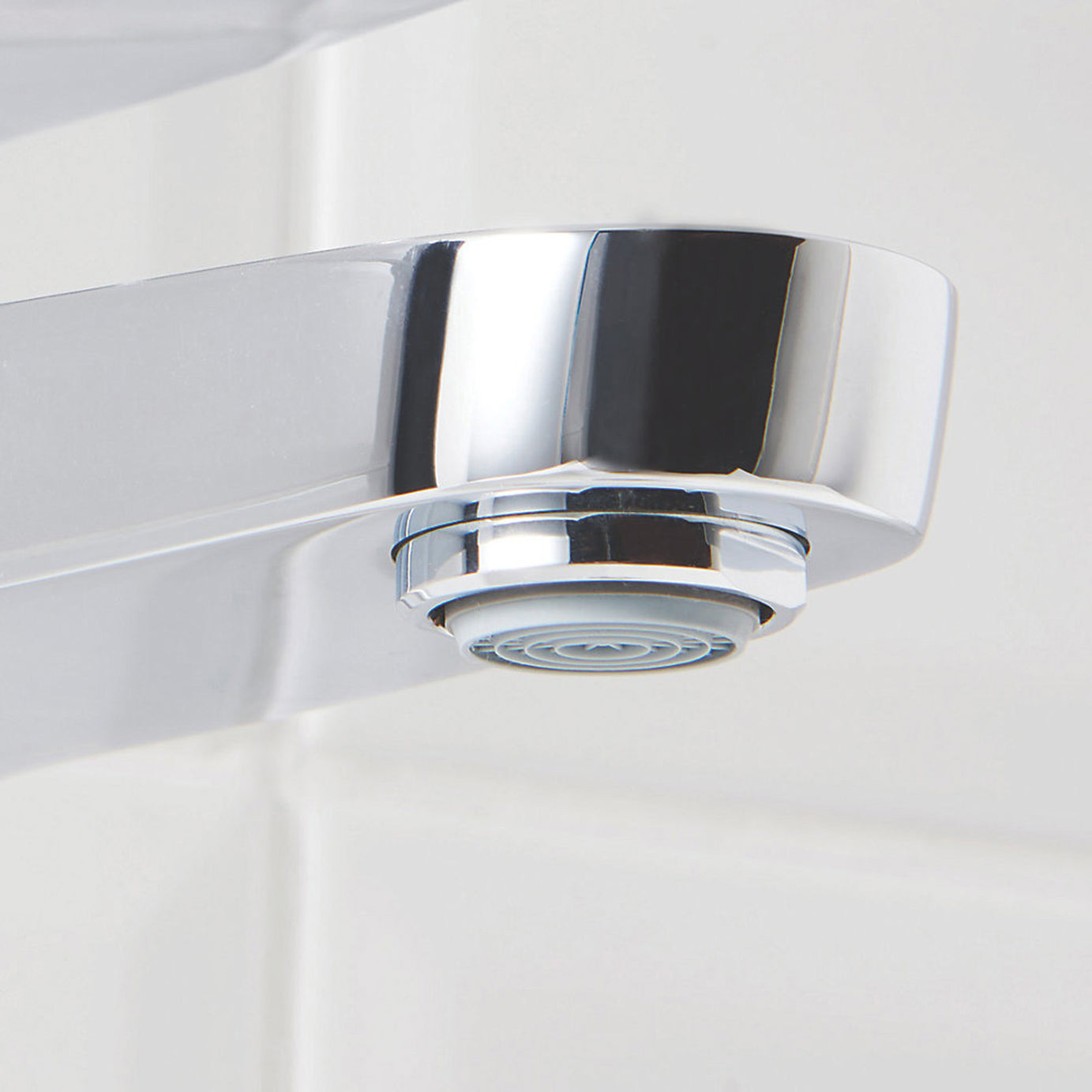 Bathroom Basin Tap Mono Mixer Tall Silver Single Lever Clicker Waste Faucet - Image 4