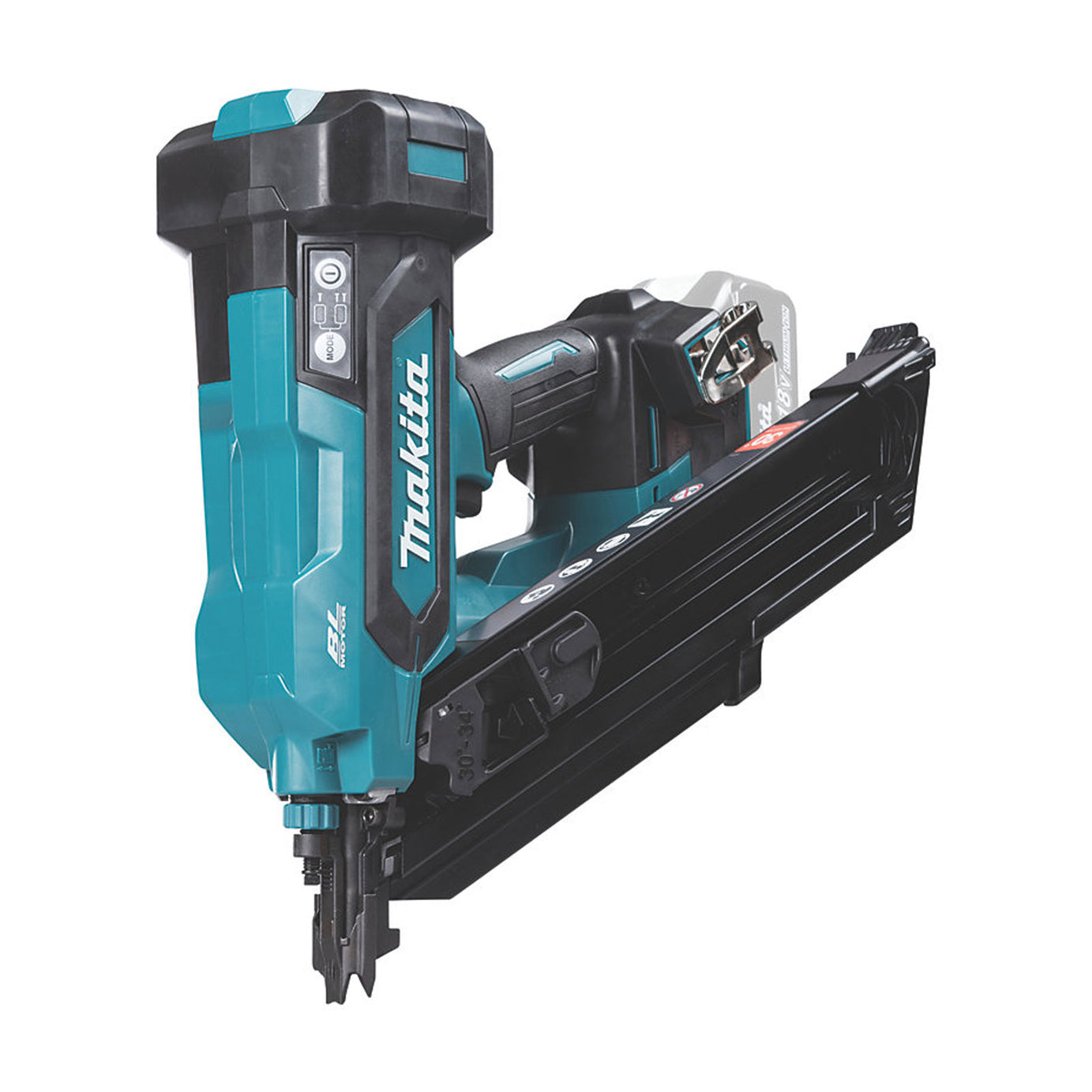 Makita Nail Gun DBN900 First Fix Cordless Angled 58mm 18V Li-Ion LXT Body Only - Image 4