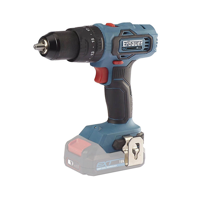 Erbauer Combi Drill Cordless 18V Li-ion EBCD18Li-2 Soft Grip Compact Body Only - Image 1