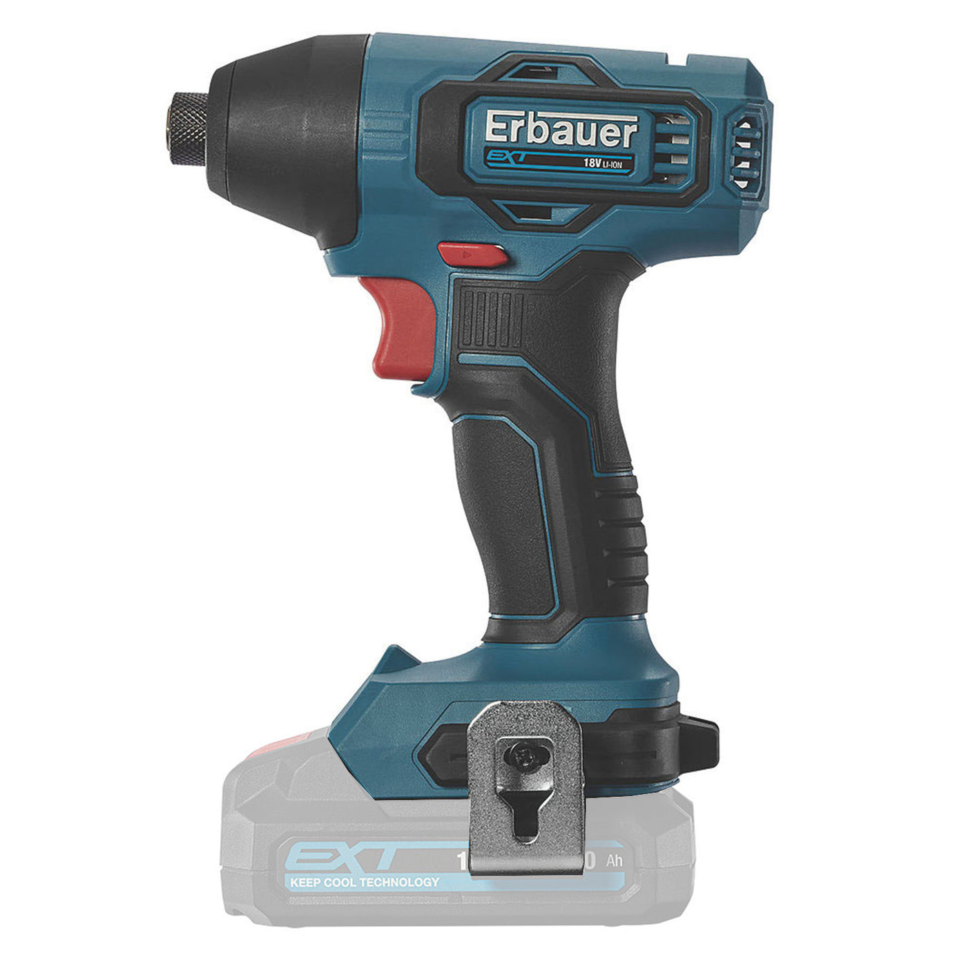 Erbauer Impact Driver Cordless 18V Li-Ion EBID18LI Soft Grip Compact Body Only - Image 2