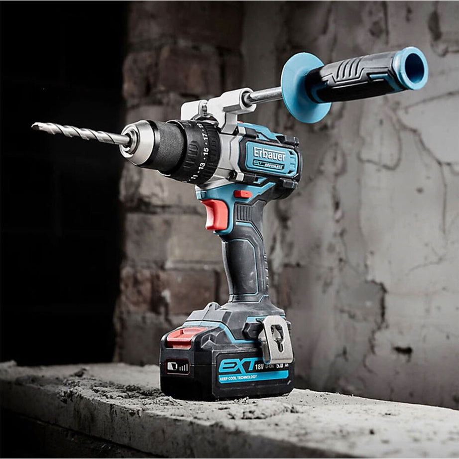 Erbauer Combi Drill Cordless 18V Li-Ion ECDT18-Li-2 Brushless Compact Body Only - Image 6