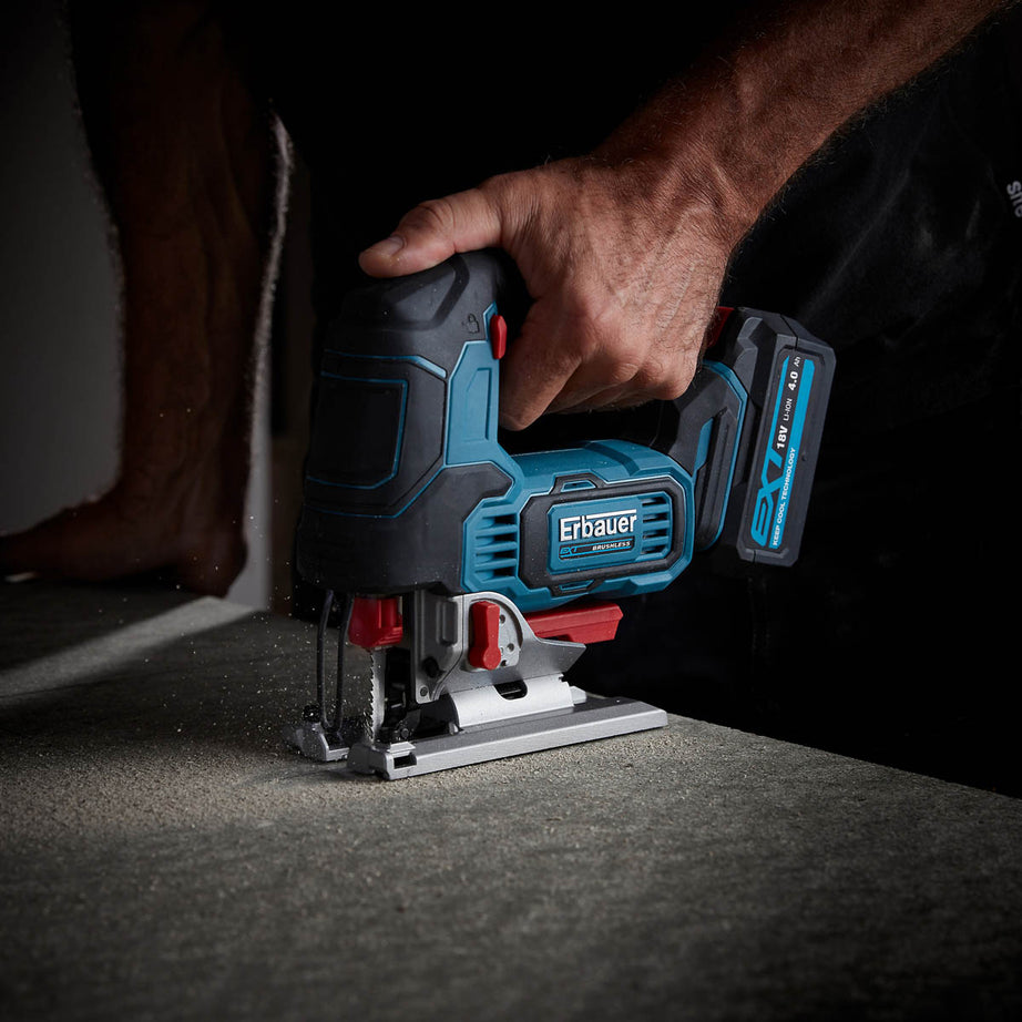 Erbauer Jigsaw Cordless 18V Li-Ion EJS18-Li Brushless Soft Grip Body Only - Image 2