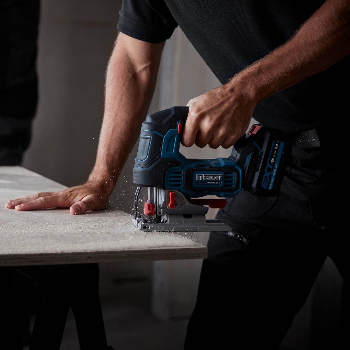 Erbauer Jigsaw Cordless 18V Li-Ion EJS18-Li Brushless Soft Grip Body Only - Image 3