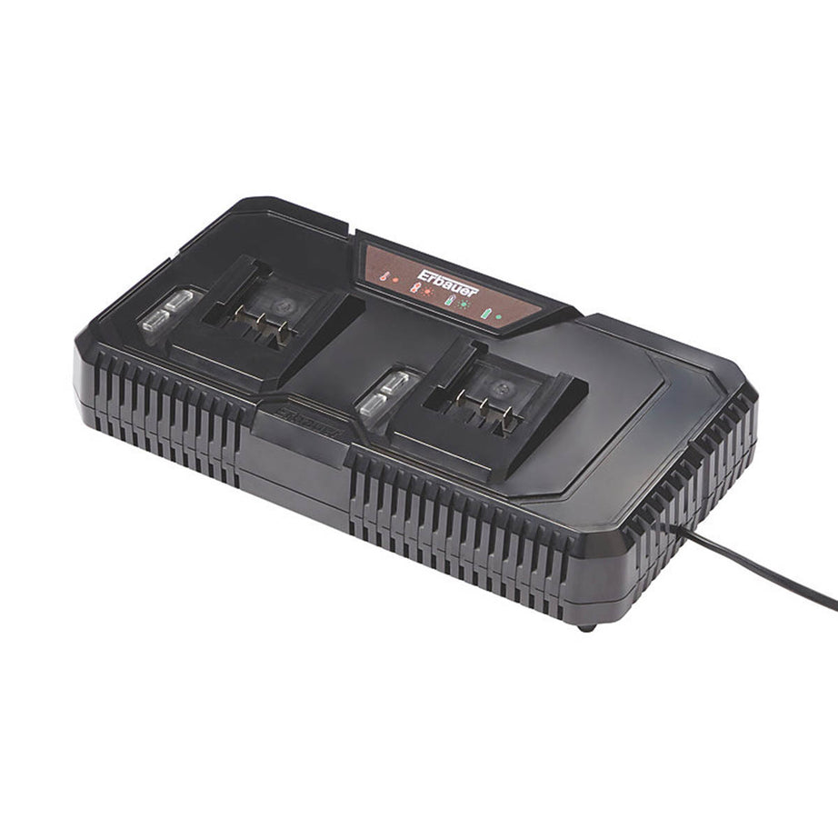 Erbauer Dual Charger EMC18-Li 18V Li-Ion EXT Multi-Port Wall-Mounted LED - Image 2
