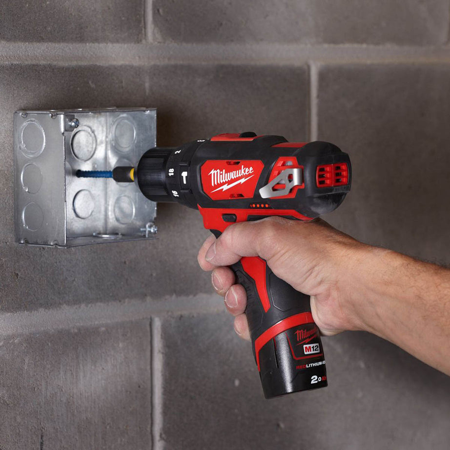 Milwaukee Combi Hammer Drill Cordless 12V Li-Ion M12BPD Sub Compact Body Only - Image 4